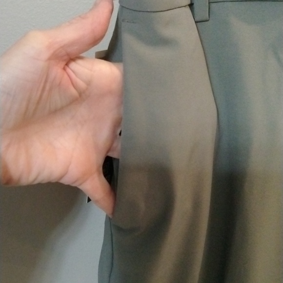 Van Heusen Flex 3 Flat Front Straight Leg Smoked Pearl - Slim Fit  size 30x32 - Picture 5 of 15